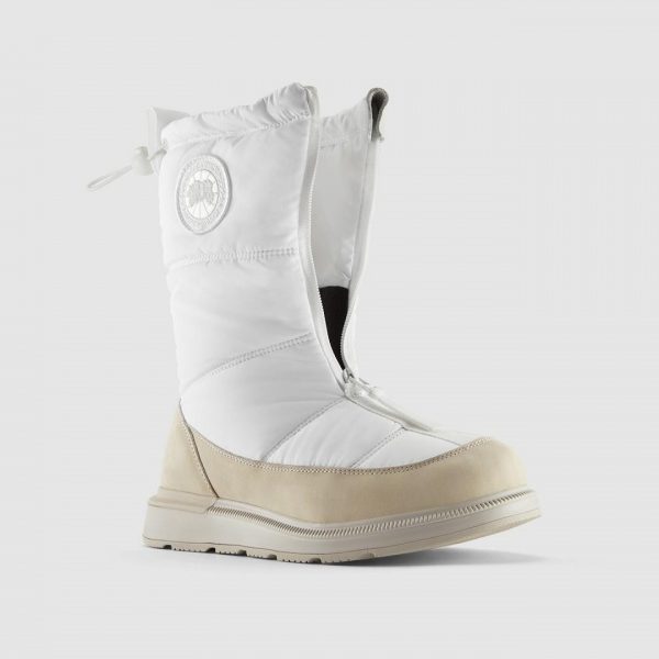 Botte Canada Goose Cypress Fold Femme Blanche Beige