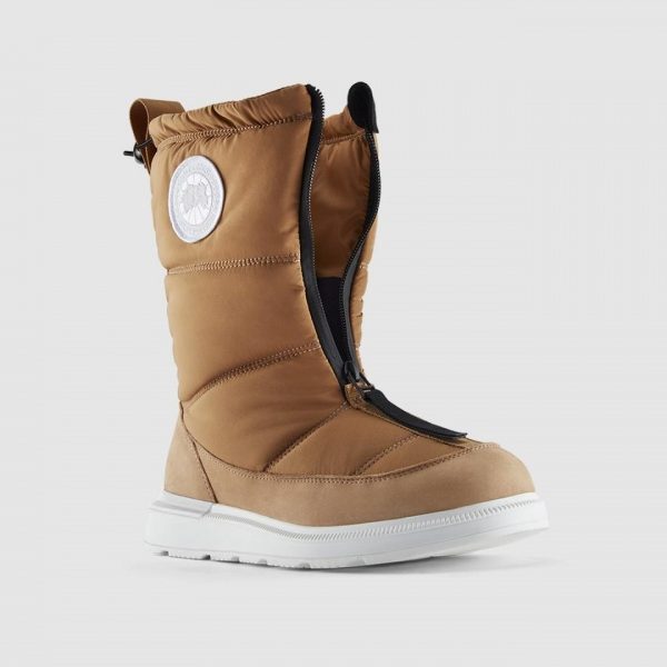 Botte Canada Goose Cypress Fold Femme Blanche Marron