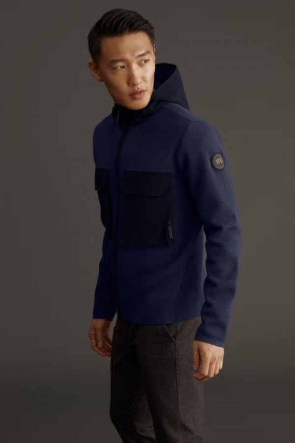 Chandails Canada Goose Black Label Homme Bleu Marine