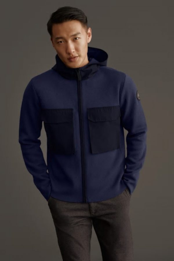 Chandails Canada Goose Black Label Homme Bleu Marine