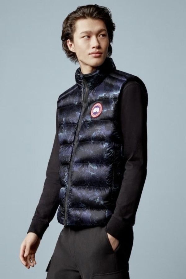 Gilet Canada Goose Crofton Homme Noir Bleu