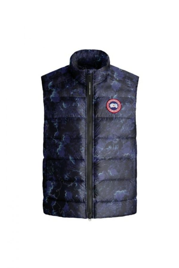 Gilet Canada Goose Crofton Homme Noir Bleu