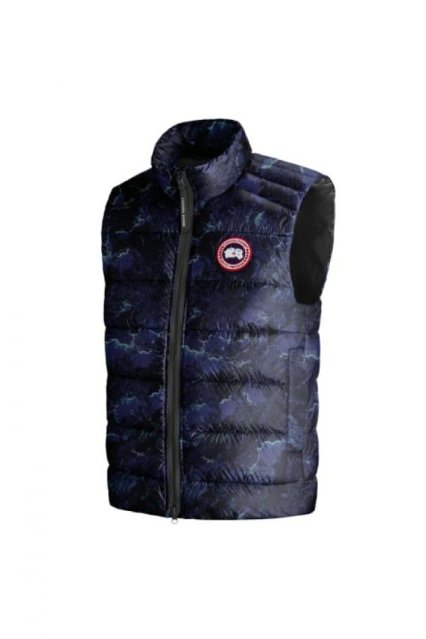 Gilet Canada Goose Crofton Homme Noir Bleu