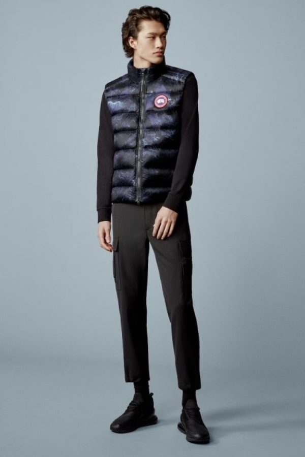 Gilet Canada Goose Crofton Homme Noir Bleu