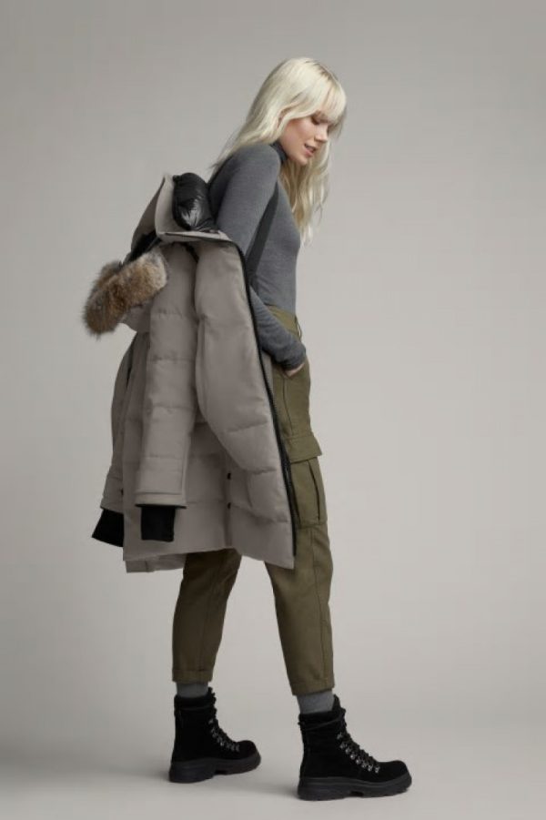 Parka Canada Goose Black Label Femme Beige