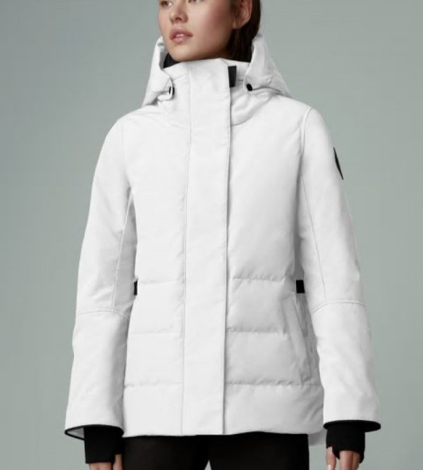 Parka Canada Goose Black Label Femme Blanche