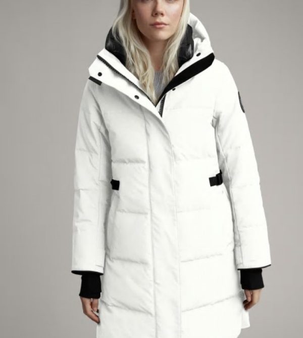 Parka Canada Goose Black Label Femme Blanche