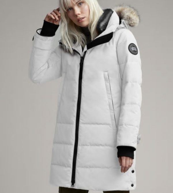 Parka Canada Goose Black Label Femme Blanche