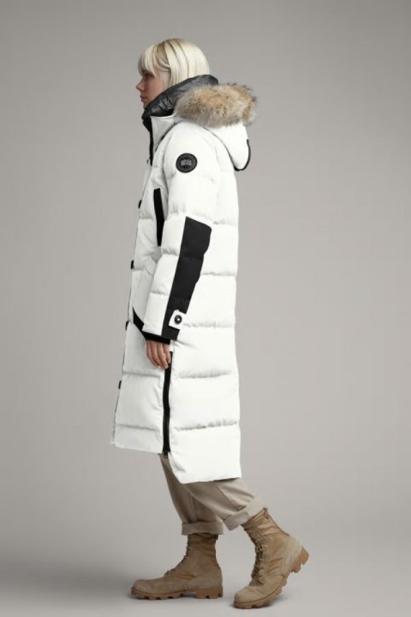 Parka Canada Goose Black Label Femme Blanche