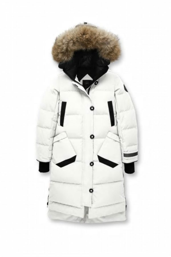 Parka Canada Goose Black Label Femme Blanche