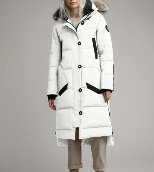 Parka Canada Goose Black Label Femme Blanche