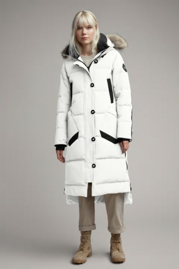 Parka Canada Goose Black Label Femme Blanche