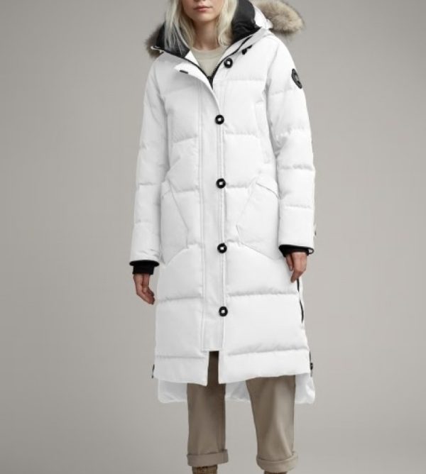 Parka Canada Goose Black Label Femme Blanche