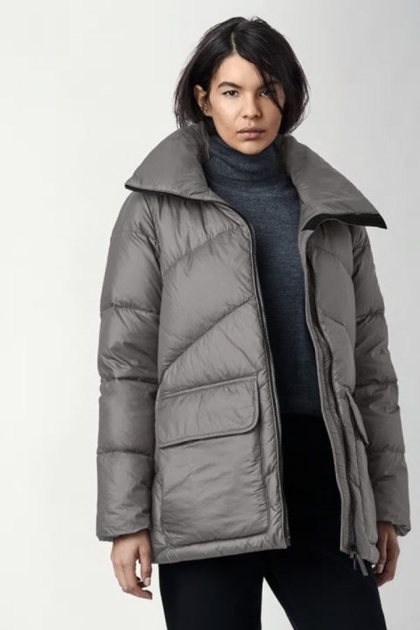 Parka Canada Goose Black Label Femme Grise