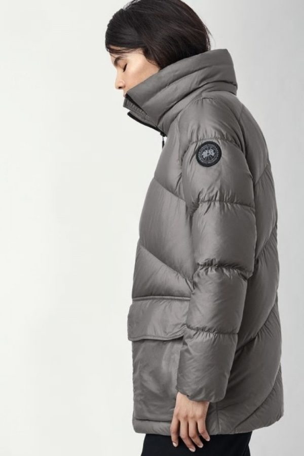 Parka Canada Goose Black Label Femme Grise