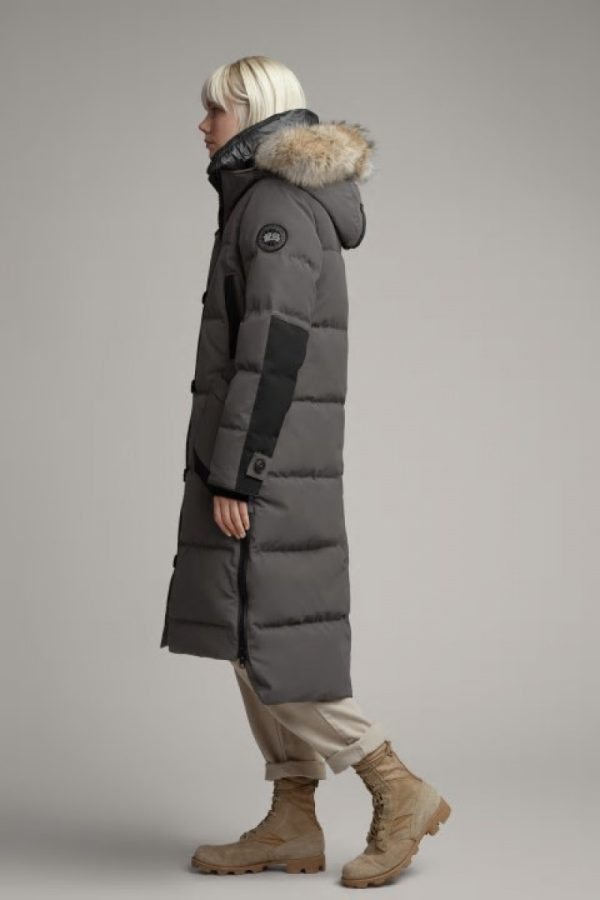 Parka Canada Goose Black Label Femme Grise