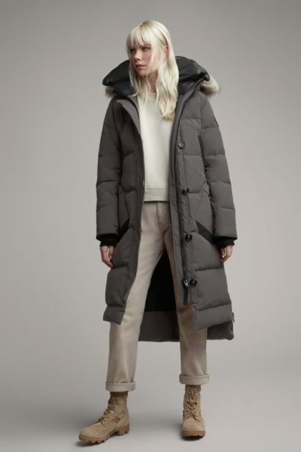 Parka Canada Goose Black Label Femme Grise