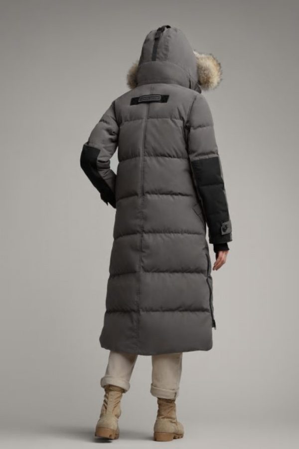 Parka Canada Goose Black Label Femme Grise