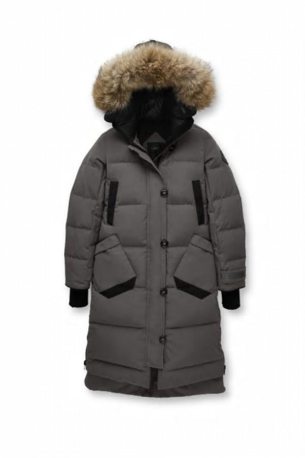 Parka Canada Goose Black Label Femme Grise