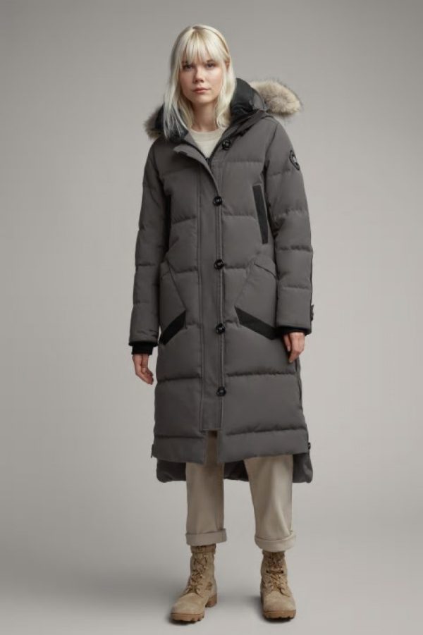 Parka Canada Goose Black Label Femme Grise