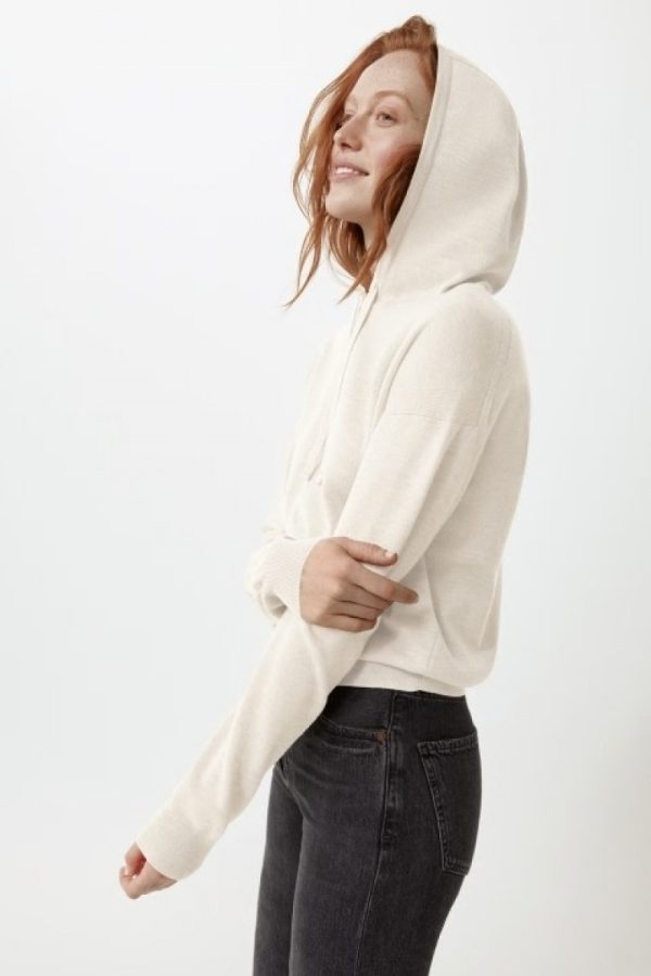 Sweat À Capuche Canada Goose Belleville Femme Blanche