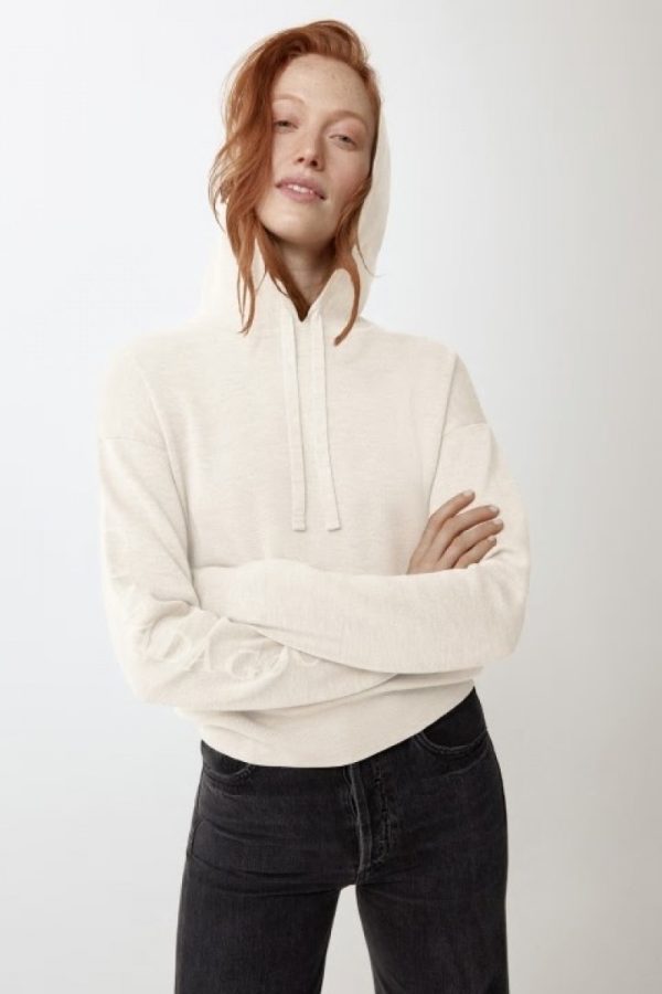 Sweat À Capuche Canada Goose Belleville Femme Blanche