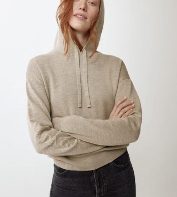 Sweat À Capuche Canada Goose Belleville Femme Beige