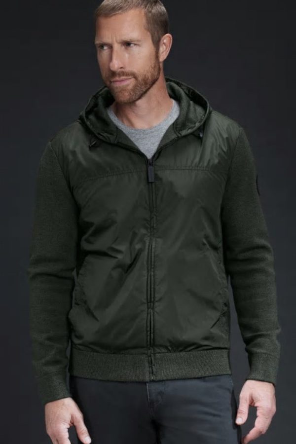 Sweat À Capuche Canada Goose Black Label Homme Vert