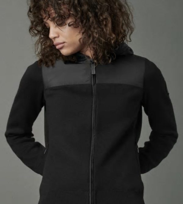 Sweat À Capuche Canada Goose Black Label Femme Noir