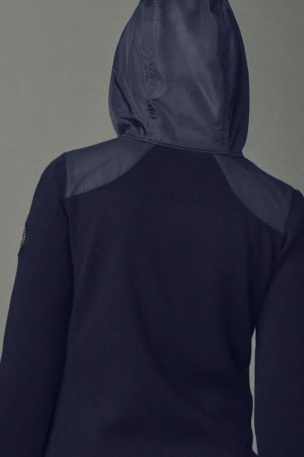 Sweat À Capuche Canada Goose Black Label Femme Bleu Marine