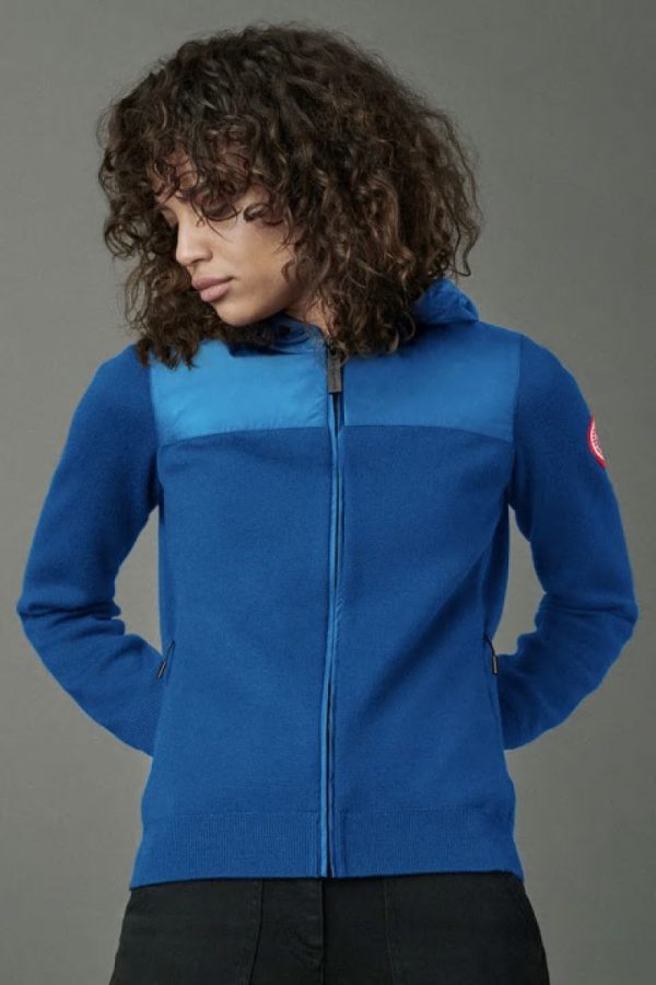 Sweat À Capuche Canada Goose WindBridge Femme Bleu