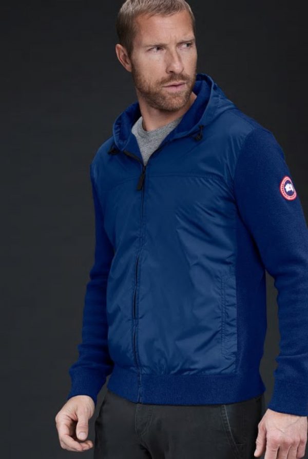 Sweat À Capuche Canada Goose WindBridge Homme Bleu Foncé