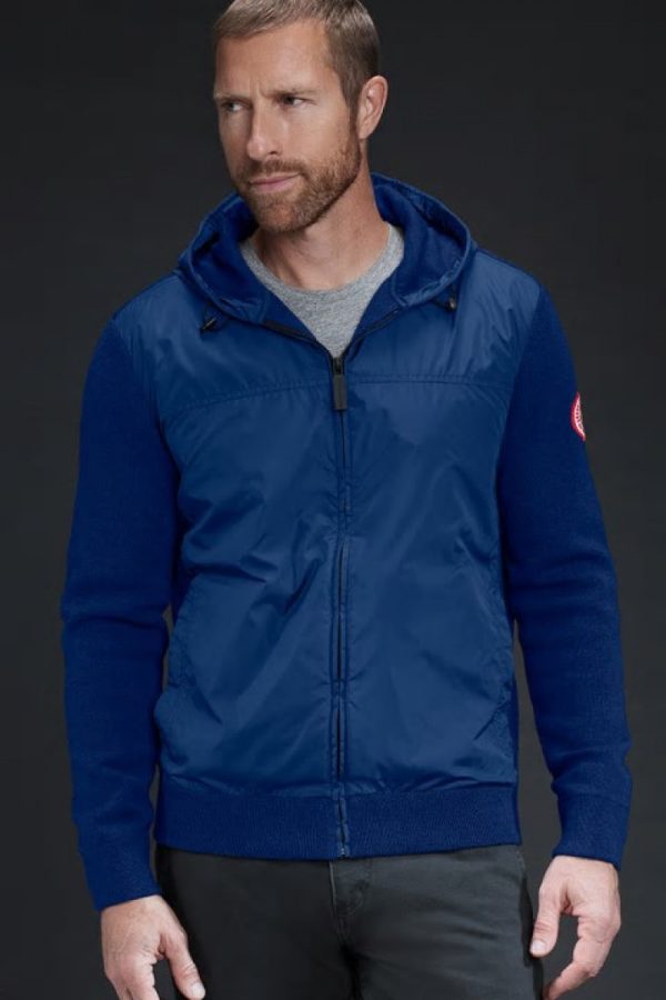 Sweat À Capuche Canada Goose WindBridge Homme Bleu Foncé