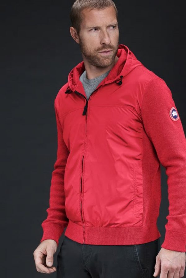 Sweat À Capuche Canada Goose WindBridge Homme Rouge