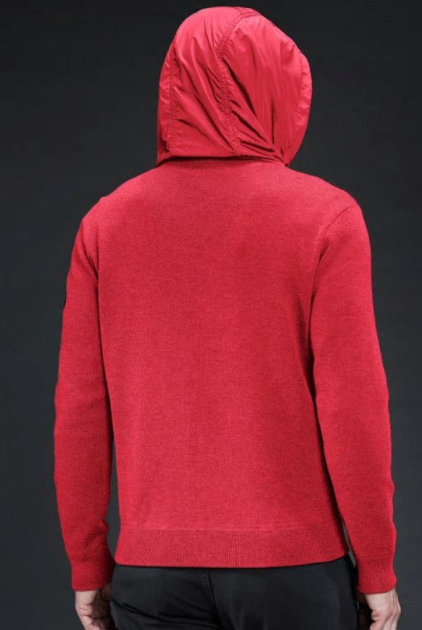 Sweat À Capuche Canada Goose WindBridge Homme Rouge