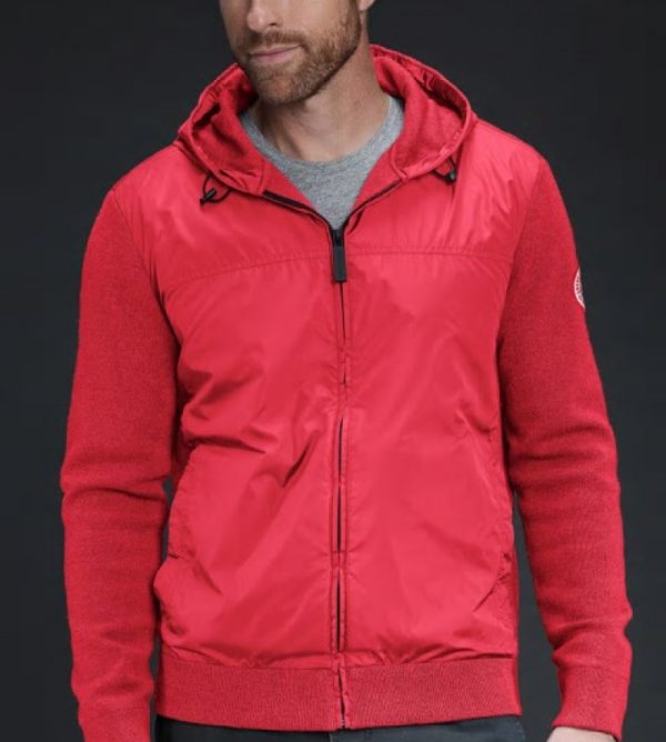 Sweat À Capuche Canada Goose WindBridge Homme Rouge