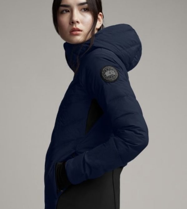 Veste Bombers Canada Goose Black Label Femme Bleu Marine Foncé