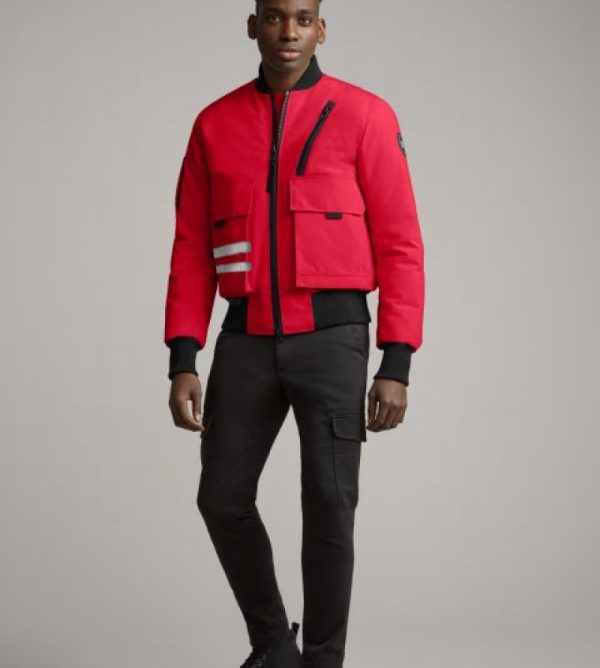 Veste Bombers Canada Goose Black Label Homme Rouge