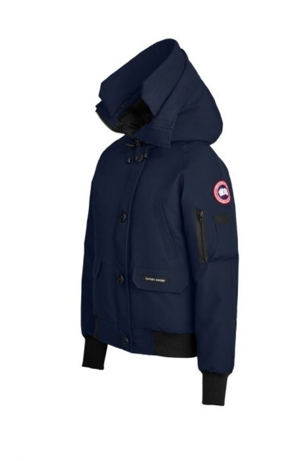 Veste Bombers Canada Goose Chilliwack Femme Bleu Marine Foncé