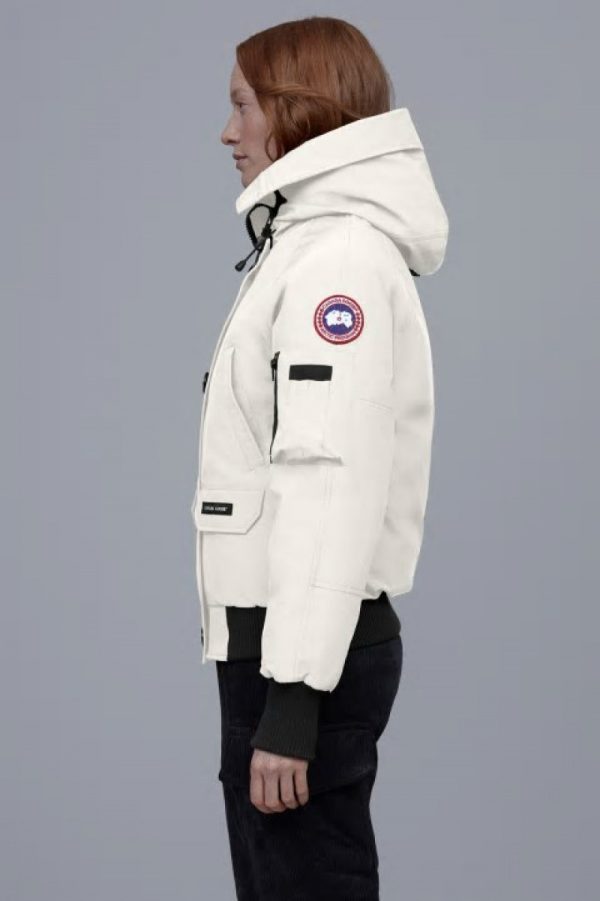 Veste Bombers Canada Goose Chilliwack Femme Blanche