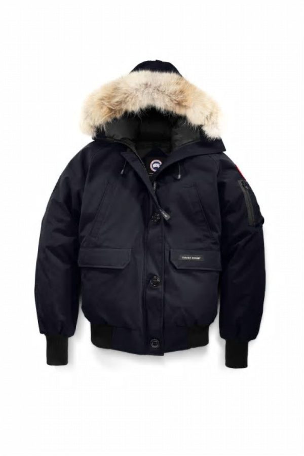 Veste Bombers Canada Goose Chilliwack Femme Bleu Marine