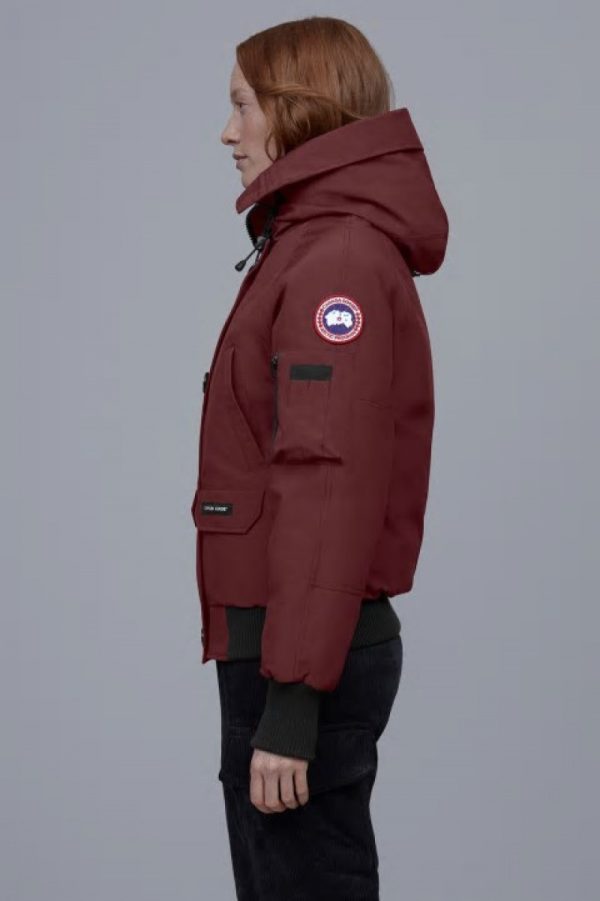 Veste Bombers Canada Goose Chilliwack Femme Rouge Foncé