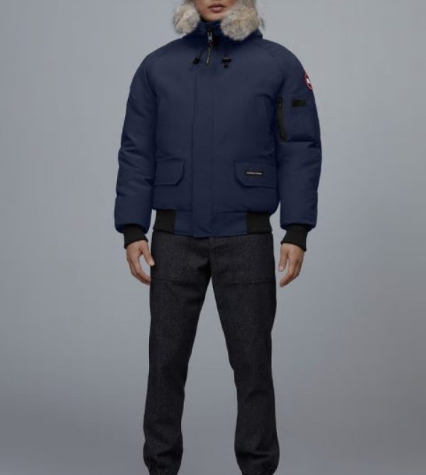 Veste Bombers Canada Goose Chilliwack Homme Bleu Marine Foncé