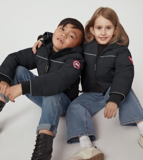 Veste Bombers Canada Goose Grizzly Enfant Noir