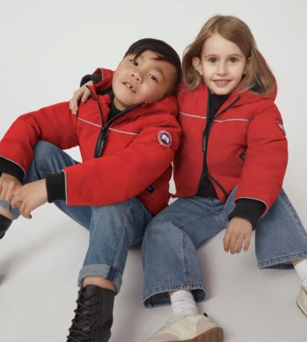 Veste Bombers Canada Goose Grizzly Enfant Rouge