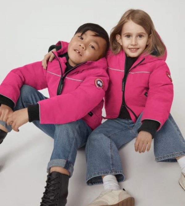 Veste Bombers Canada Goose Grizzly Enfant Rose