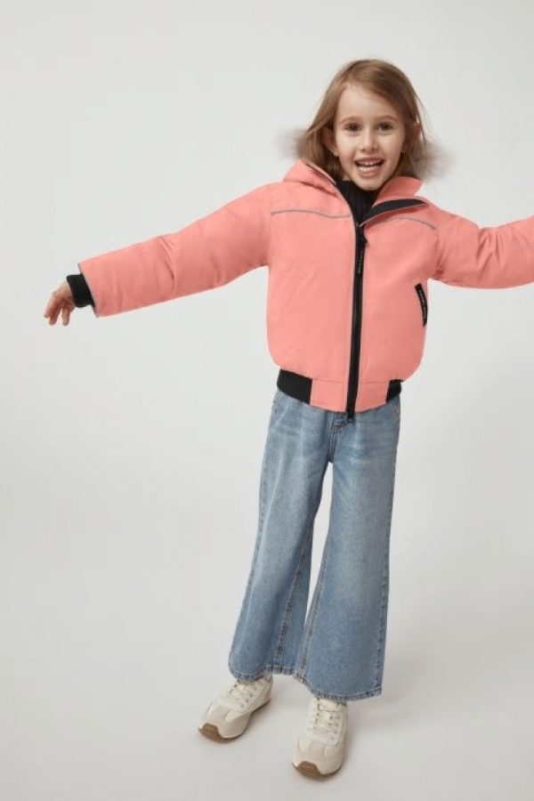 Veste Bombers Canada Goose Grizzly Enfant Rose