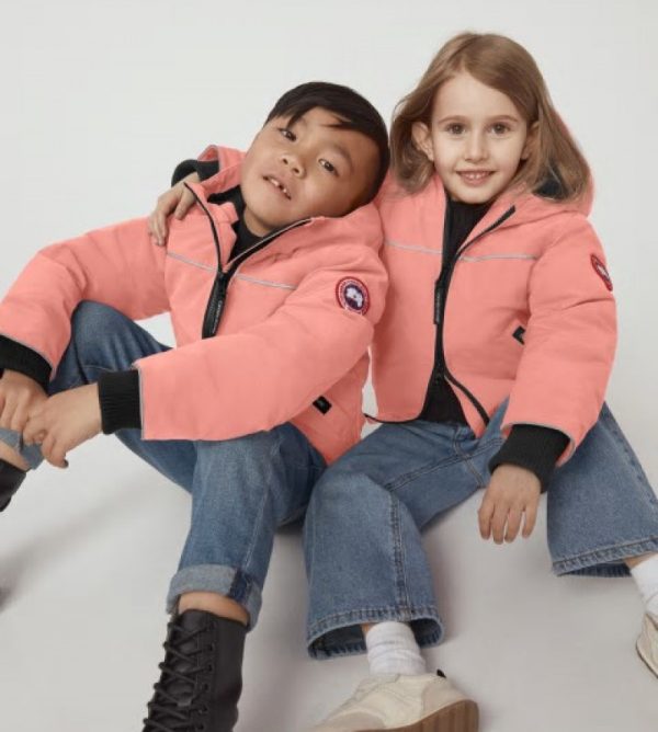 Veste Bombers Canada Goose Grizzly Enfant Rose