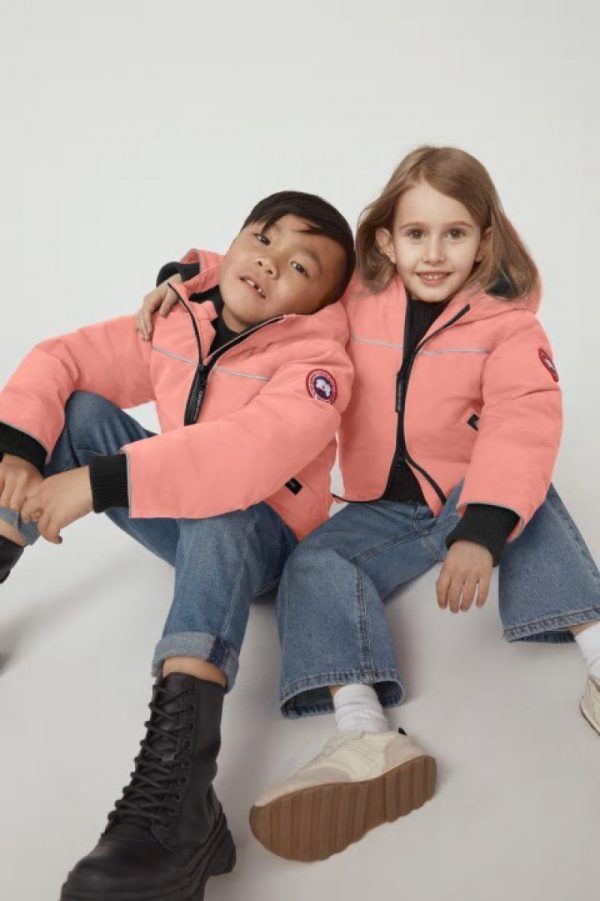 Veste Bombers Canada Goose Grizzly Enfant Rose