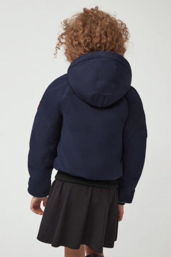 Veste Bombers Canada Goose Rundle Enfant Bleu Marine Foncé